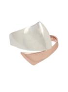 Robert Lee Morris Collection Hint Of Rose Two-tone Bypass Bangle