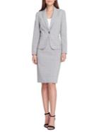 Tahari Arthur S. Levine Glen Plaid Jacket And Skirt Suit