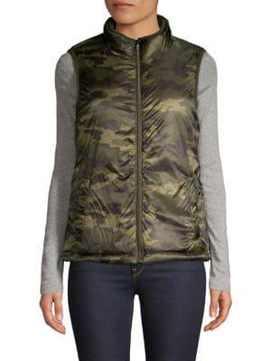 Core Life Faux-fur Lined Camo Puffer Vest