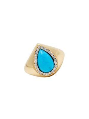 Sole Society Crystal Statement Ring