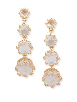 Jenny Packham Crystal Stone Embellished Linear Earrings