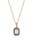 Le Vian 14k Strawberry Gold, Neopolitan Opal, Vanilla & Chocolate Diamonds Pendant Necklace