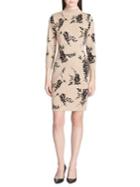 Calvin Klein Floral Sheath Sweater Dress