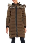 Bcbgeneration Faux Fur-trimmed Hooded Puffer Coat
