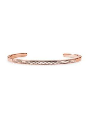 Michael Kors Custom Kors 14k Rose-goldplated & Crystal Insert Bracelet