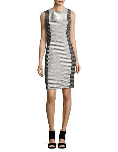 Calvin Klein Geometric Contrast Sheath Dress