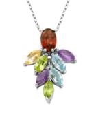 Lord & Taylor Marquise-cut Multi-stone Pendant Necklace