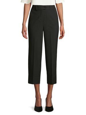 Marella Contrast Stitch Flat-front Pants