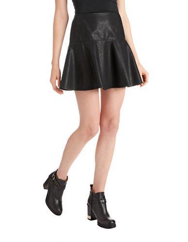 Free People Vegan Leather Trumpet Skirt