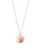 Michael Kors Mothers Day Crystal Heart Rose Gold Necklace