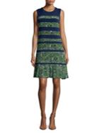 Michael Michael Kors Striped Paisley Dress