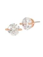 H Halston Rose Goldtone And Cubic Zirconia Stud Earrings
