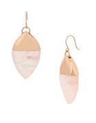 Kenneth Cole New York Salt Mines Rose Quartz Drop Earrings