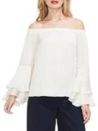 Vince Camuto Off The Shoulder Ruffle Bell Sleeve Blouse