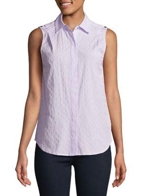 Michael Michael Kors Textured Sleeveless Top