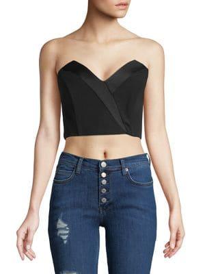 Miss Selfridge Tuxedo Bandeau Top