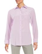 Dkny Stretch-silk Button-front Shirt