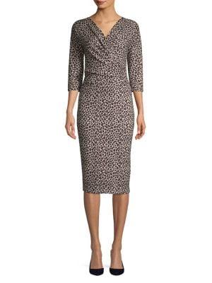 Weekend Max Mara Saggio Leopard-print Sheath Dress