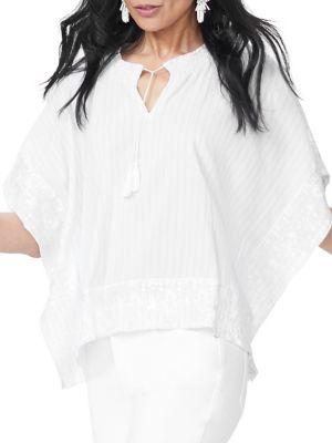 Nydj Square Cascade Cotton Popover Caftan