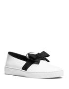 Michael Kors Collection Val Bow Patent Leather Skate Sneakers