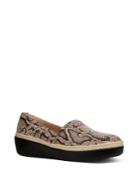 Fitflop Casa Tm Snake Print Leather Loafers