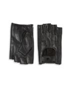 Karl Lagerfeld Fingerless Leather Gloves