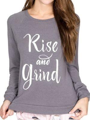 Pj Salvage French Terry Slogan Sweatshirt