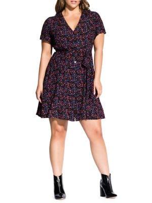 City Chic Plus Sweet Ditsy Dress