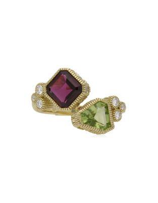 Ripka Boca Multi-stone And 14k Yellow Gold Wrap Ring