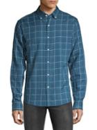 Michael Kors Slim-fit Windowpane Button-down Shirt