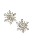 Design Lab Lord & Taylor Christmas Snowflake Stud Earrings