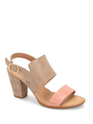 Born Cindie Sabbia-rosa Leather Sandals