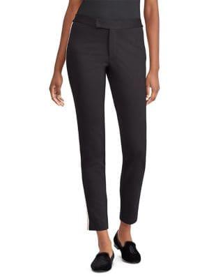 Lauren Ralph Lauren Petite Skinny-fit Side Stripe Ponte Pants