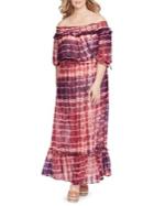 Jessica Simpson Plus Dahlia Off-the-shoulder Maxi Dress
