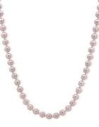 Anne Klein 8mm Faux Pearl And Crystal Necklace