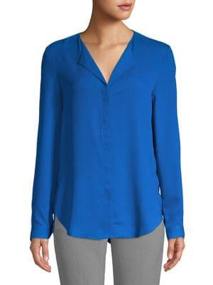 Lord & Taylor Petite Tasha Long Sleeve Blouse