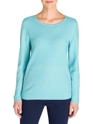 Olsen Long-sleeve Cotton-blend Sweater