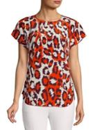 Diane Von Furstenberg Printed Silk Top