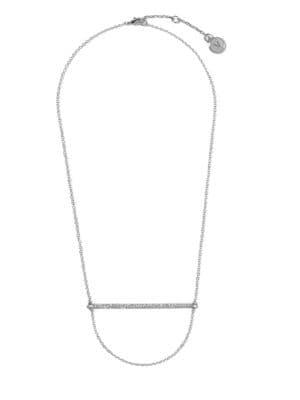 Vince Camuto Clean Line Pave Crystal Necklace