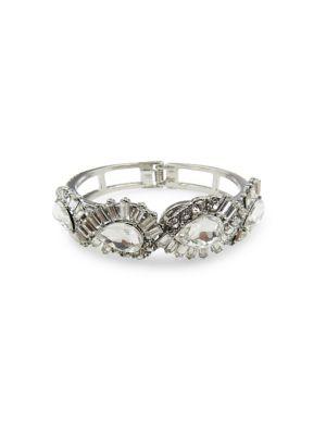 Belle By Badgley Mischka Crystal-embellished Cuff Bracelet