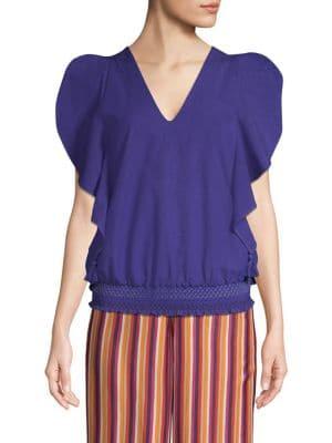 Trina Turk California Dreaming Cancun Smocked Top