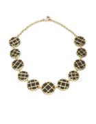 House Of Harlow Phoebe Caged Leather Necklace