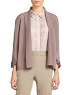Dkny Shawl-collared Open-front Cardigan