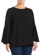 Vince Camuto Plus Bell Sleeve Blouse