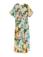 Melissa Mccarthy Seven7 Plus Floral-print Wrap Dress