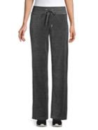 Calvin Klein Velour Drawstring Wide-leg Pants