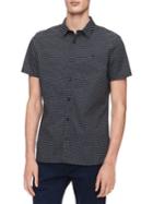 Calvin Klein Printed Short-sleeve Button-down Shirt