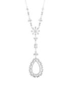 Anne Klein Silvertone And Crystal Y-necklace