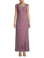 Decode 1.8 Beaded & Embroidered Floral Mother-of-the-bride Dress