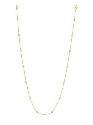 Morris & David 0.5 Tcw Diamond And 14k Yellow Gold Necklace
